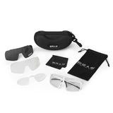 Gafas de ciclismo ES16 Enzo. Negro con lente fotocromática.