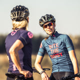 ES16 Maillot Ciclista Mujer Elite "Bite The Dust" azul