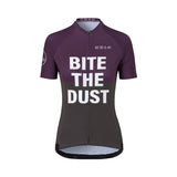 Maillot ciclista ES16 Elite Stripes - "Bite The Dust" Morado negro. Mujer