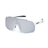 Gafas de ciclismo ES16 Enzo. Blanco con lente plateada.