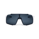 Gafas de ciclismo ES16 Enzo. Color blanco con lente polarizada gris.