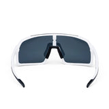 Gafas de ciclismo ES16 Enzo. Color blanco con lente polarizada gris.